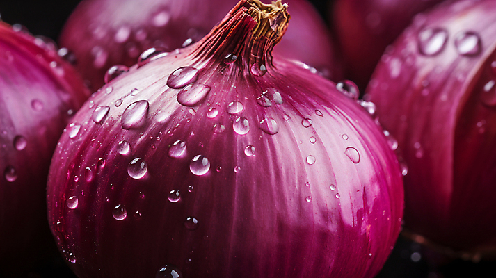 JPG 편집이미지 식재료 양파 뿌리채소 근접촬영 사람없음 수분 디지털합성 적양파 편집실사 AI포토 AI콘텐츠 뷰포인트 채소 CG 파일형식