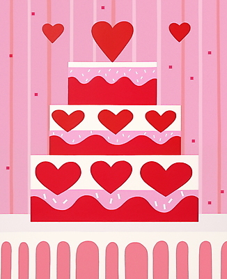 JPG 분홍색 일러스트 발렌타인데이 사람없음 케이크 초콜릿 빈티지 국내일러스트 AI일러스트 AI콘텐츠 카드프레임 컬러 컨셉 데이이벤트 디저트 프레임 파일형식