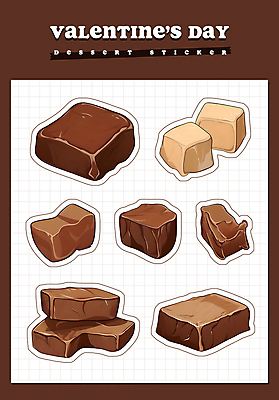 PSD 음식 스티커 일러스트 디저트 발렌타인데이 사람없음 세트 갈색 초콜릿 엘리먼트 화이트초콜릿 2025년 생초콜릿 트렌드컬러 국내일러스트 모카무스 컬러 데이이벤트 연도 파일형식