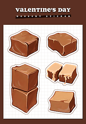 PSD 음식 스티커 일러스트 디저트 발렌타인데이 사람없음 세트 갈색 초콜릿 엘리먼트 화이트초콜릿 2025년 생초콜릿 트렌드컬러 국내일러스트 모카무스 컬러 데이이벤트 연도 파일형식