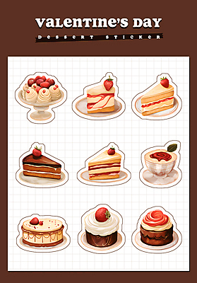 PSD 그릇 접시 열매 음식 빵 스티커 과일 일러스트 딸기 디저트 발렌타인데이 사람없음 컵 세트 갈색 케이크 조각케이크 생크림 시럽 베리 딸기시럽 엘리먼트 국내일러스트 식물 식기 컬러 데이이벤트 크림 파일형식