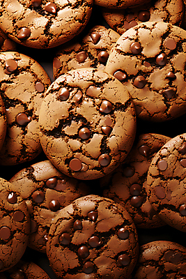 JPG 편집이미지 음식 사람없음 갈색 쿠키 초콜릿 달콤 초코칩 초코칩쿠키 편집실사 AI포토 AI콘텐츠 컬러 디저트 맛 CG 초코쿠키 파일형식