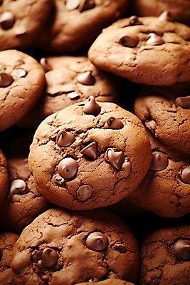 JPG 편집이미지 음식 사람없음 갈색 쿠키 초콜릿 달콤 초코칩 초코칩쿠키 편집실사 AI포토 AI콘텐츠 컬러 디저트 맛 CG 초코쿠키 파일형식