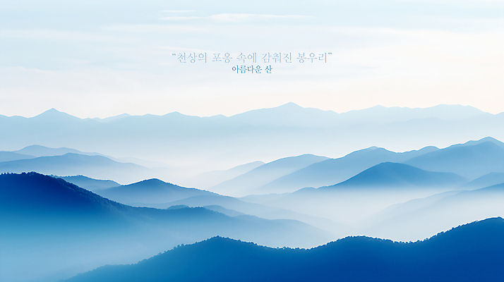 PSD 구름 편집이미지 백그라운드 자연 산 풍경 사람없음 파란색 안개 연기 봉우리 이미지편집 자연요소 컬러 날씨 생태계 파일형식