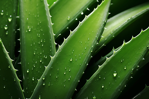 JPG 편집이미지 사람없음 초록색 뷰티 물방울 피부 디지털합성 천연 보습 알로에 알로에베라 편집실사 AI포토 AI콘텐츠 식물 컬러 신체부위 CG 파일형식