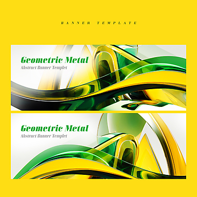 PSD 템플릿 배너 배너템플릿 선 백그라운드 패턴 곡선 사람없음 초록색 노란색 금속 현수막 지오메트릭 컬러 무늬 재질 파일형식