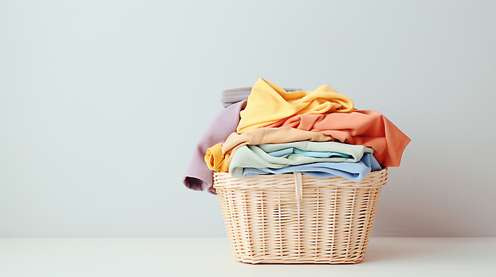 JPG 편집이미지 옷 사람없음 바구니 빨래 가득함 담기 정리 빨래바구니 빨랫감 편집실사 AI포토 AI콘텐츠 가사 모션 CG 파일형식