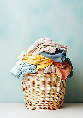 JPG 편집이미지 옷 사람없음 바구니 빨래 가득함 담기 정리 빨래바구니 빨랫감 편집실사 AI포토 AI콘텐츠 가사 모션 CG 파일형식