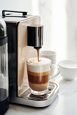 JPG 편집이미지 커피 사람없음 카페 커피메이커 디지털합성 힐링 에스프레소 홈카페 편집실사 AI포토 AI콘텐츠 음료 상점 CG 커피용품 파일형식