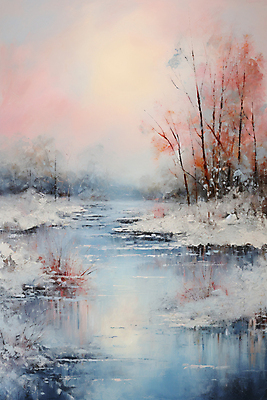 JPG 나무 편집이미지 계절 겨울 자연 하늘 풍경 사람없음 일몰 디지털합성 그림 유화 이미지편집 편집실사 식물 미술 노을 CG 생태계 파일형식