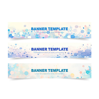 템플릿 배너 배너템플릿 백그라운드 패턴 사람없음 세트 컬러풀 현수막 기하학 수채화붓 AI파일 컬러 무늬 붓 파일형식 벡터