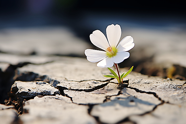 JPG 편집이미지 꽃 사람없음 희망 균열 아스팔트 자연재해 사건 붕괴 깨짐 지진 편집실사 AI포토 AI콘텐츠 식물 감정 도로 컨셉 모션 CG 재해 파일형식