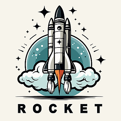 영어 별 일러스트 사람없음 반짝임 우주 로켓 연기 발사 우주선 우주공학 국내일러스트 AI파일 자연요소 문자 모션 공학 파일형식 벡터