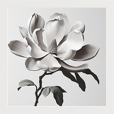 JPG 편집이미지 잎 봄꽃 흑백 사람없음 봄 회색 디지털합성 목련 편집소스 편집실사 AI포토 AI콘텐츠 식물 계절 꽃 컬러 촬영기법 CG 파일형식