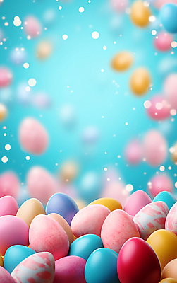 JPG 편집 편집이미지 기독교 종교 백그라운드 이벤트 사람없음 반짝임 매끈함 부활절계란 광택 블러 파스텔톤 편집실사 AI컴퓨터그래픽 AI콘텐츠 컬러 모션 부활절 계란 감각 CG 파일형식