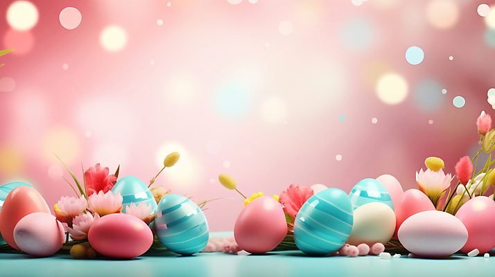 JPG 편집 편집이미지 기독교 종교 백그라운드 이벤트 사람없음 반짝임 매끈함 부활절계란 광택 블러 파스텔톤 편집실사 AI컴퓨터그래픽 AI콘텐츠 컬러 모션 부활절 계란 감각 CG 파일형식