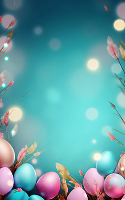 JPG 편집 편집이미지 기독교 종교 백그라운드 이벤트 사람없음 반짝임 매끈함 부활절계란 광택 블러 파스텔톤 편집실사 AI컴퓨터그래픽 AI콘텐츠 컬러 모션 부활절 계란 감각 CG 파일형식