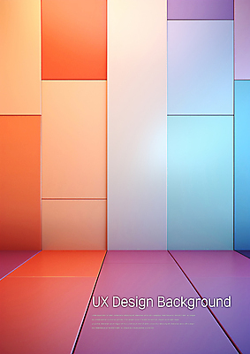 PSD 편집이미지 디자인 벽 백그라운드 사람없음 사각형 보라색 주황색 공간 디자인소스 몽환 이미지편집 도형 컬러 컨셉 파일형식 편집소스