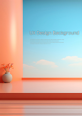 PSD 구름 편집이미지 디자인 꽃 화분 백그라운드 하늘 사람없음 주황색 공간 디자인소스 이미지편집 자연요소 식물 컬러 파일형식 편집소스