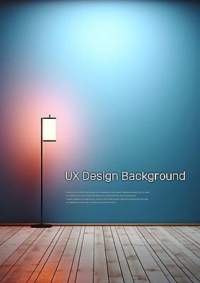 PSD 편집이미지 디자인 벽 백그라운드 전등 실내 사람없음 파란색 빛 공간 나무바닥 디자인소스 이미지편집 컬러 조명 바닥 내부 파일형식 편집소스