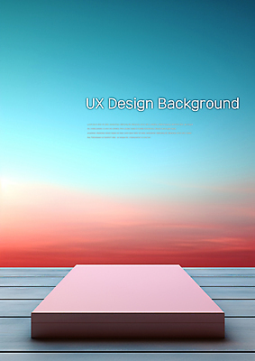 PSD 편집이미지 디자인 백그라운드 하늘 사람없음 빨간색 공간 청록색 그라데이션 단상 디자인소스 몽환 이미지편집 컬러 컨셉 파일형식 편집소스