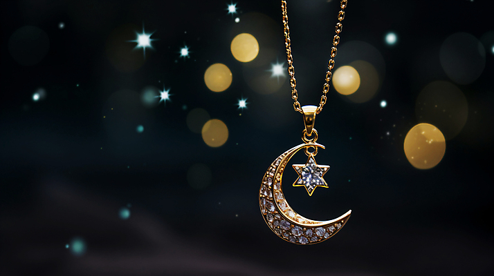 JPG 편집이미지 별 백그라운드 사람없음 장식 빛 반짝임 어둠 달 황금 보석 보케 큐빅 블러 편집실사 AI컴퓨터그래픽 AI콘텐츠 자연요소 모션 광석 CG 파일형식