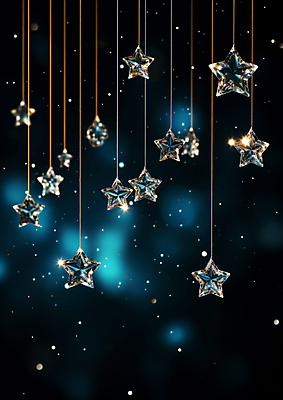 JPG 편집이미지 별 백그라운드 사람없음 장식 빛 반짝임 어둠 투명 보석 별빛 블러 편집실사 AI컴퓨터그래픽 AI콘텐츠 자연요소 모션 광석 CG 파일형식