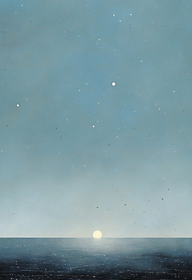 JPG 바다 하늘색 백그라운드 일러스트 자연 밤하늘 풍경 초원 사람없음 달 야간 국내일러스트 AI일러스트 AI콘텐츠 자연요소 하늘 파란색 생태계 파일형식