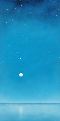 JPG 바다 백그라운드 일러스트 자연 밤하늘 풍경 초원 사람없음 파란색 달 야간 국내일러스트 AI일러스트 AI콘텐츠 자연요소 컬러 하늘 생태계 파일형식