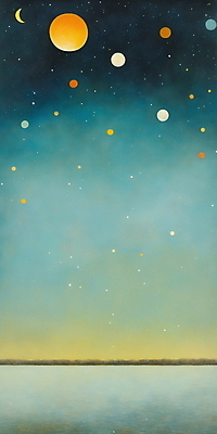 JPG 바다 백그라운드 일러스트 자연 밤하늘 풍경 초원 사람없음 달 야간 국내일러스트 AI일러스트 AI콘텐츠 자연요소 하늘 생태계 파일형식