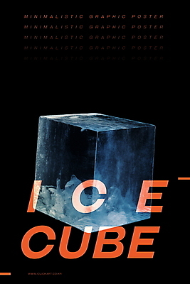 PSD 디자인 영어 포스터 일러스트 타이포그라피 사람없음 유행 얼음 검은색 차가움 심플 미니멀 국내일러스트 자연요소 문자 컬러 파일형식