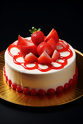 JPG 편집이미지 딸기 디저트 사람없음 케이크 딸기케이크 편집실사 AI포토 AI콘텐츠 음식 과일 CG 파일형식