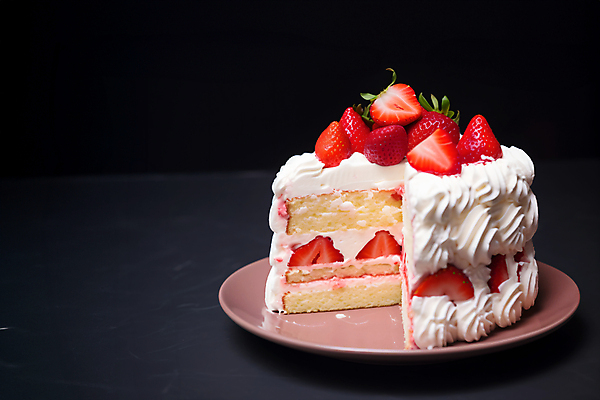 JPG 편집이미지 딸기 단면 디저트 사람없음 케이크 딸기케이크 편집실사 AI포토 AI콘텐츠 음식 과일 CG 파일형식