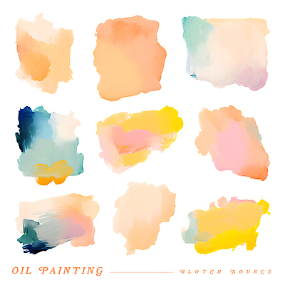 PSD 일러스트 페인팅 붓터치 타이포그라피 사람없음 컬러풀 물감 분위기 디자인소스 엘리먼트 유화 유화물감 국내일러스트 문자 컬러 컨셉 미술 미술도구 파일형식 편집소스