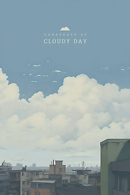 PSD 구름 백그라운드 일러스트 하늘 주택 풍경 타이포그라피 사람없음 마을 빈티지 전봇대 감성 흐림 국내일러스트 자연요소 문자 공공시설 컨셉 날씨 건물 파일형식