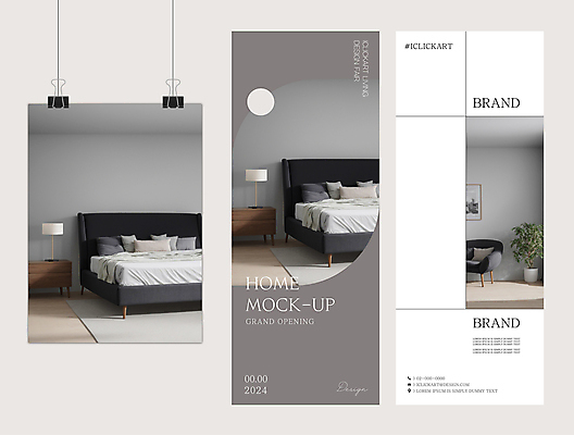 템플릿 편집 배너템플릿 세로배너 화초 가구 사람없음 인테리어 세트 회색 현수막 침대 분위기 전시회 디지털합성 모던 서랍장 리빙 서류집게 목업 엑스배너 수면등 AI파일 식물 디자인 배너 컬러 생활용품 컨셉 조명 집게 세로 전시 파일형식 벡터