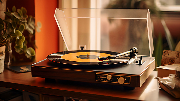 JPG 편집이미지 화초 음악 창문 사람없음 레코드 분위기 감성 턴테이블 레코드플레이어 편집실사 AI포토 AI콘텐츠 식물 컨셉 문화예술 음반 CG 파일형식