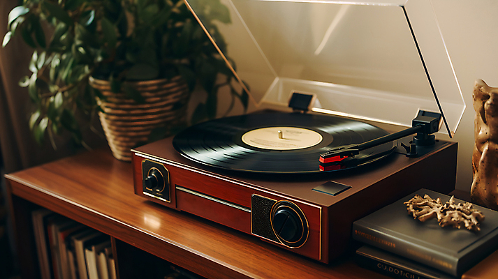 JPG 편집이미지 화분 화초 음악 사람없음 책 조각상 레코드 분위기 감성 턴테이블 레코드플레이어 편집실사 AI포토 AI콘텐츠 식물 컨셉 문화예술 조형물 음반 CG 파일형식