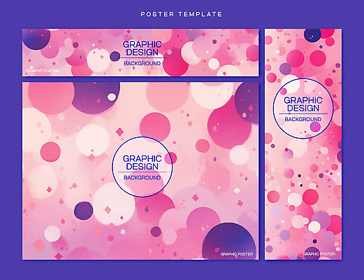 템플릿 배너 배너템플릿 포스터 분홍색 백그라운드 추상 타이포그라피 사람없음 현수막 원형 AI파일 도형 문자 컬러 무늬 파일형식 벡터