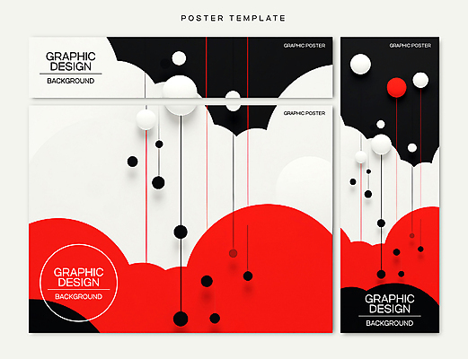 템플릿 배너 배너템플릿 포스터 백그라운드 추상 타이포그라피 사람없음 빨간색 현수막 원형 AI파일 도형 문자 컬러 무늬 파일형식 벡터