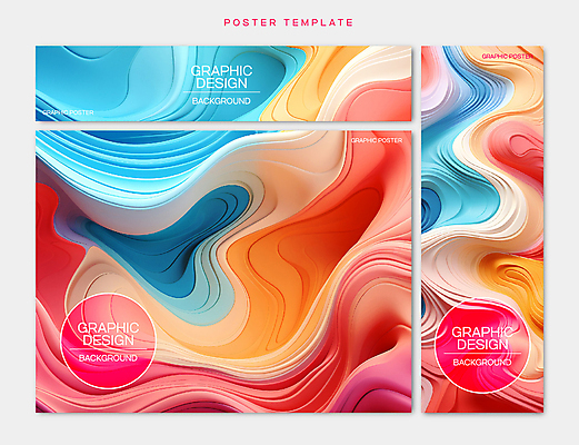 템플릿 배너 배너템플릿 포스터 백그라운드 곡선 추상 타이포그라피 사람없음 컬러풀 현수막 AI파일 문자 선 컬러 무늬 파일형식 벡터