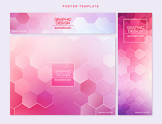 템플릿 배너 배너템플릿 포스터 분홍색 백그라운드 패턴 타이포그라피 사람없음 현수막 육각형 그라데이션 허니콤 AI파일 모양 도형 문자 컬러 무늬 파일형식 벡터