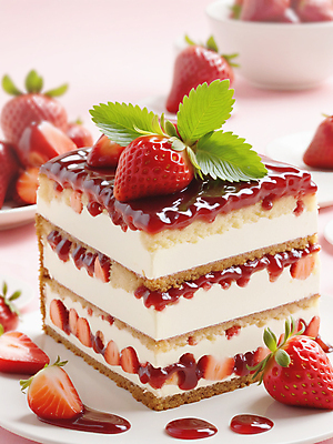 JPG 편집이미지 접시 잎 딸기 단면 디저트 사람없음 빨간색 케이크 달콤 딸기케이크 편집실사 AI포토 AI콘텐츠 식물 식기 음식 컬러 과일 맛 CG 파일형식