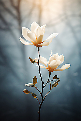 JPG 편집이미지 자연 풍경 사람없음 우아함 목련 목련나무 편집실사 AI포토 AI콘텐츠 나무 꽃 컨셉 CG 생태계 파일형식