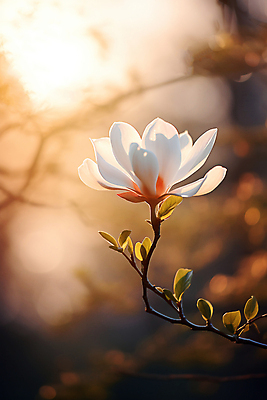 JPG 편집이미지 자연 풍경 사람없음 우아함 목련 목련나무 편집실사 AI포토 AI콘텐츠 나무 꽃 컨셉 CG 생태계 파일형식