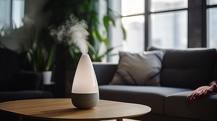 JPG 편집이미지 화분 거실 창문 탁자 실내 사람없음 전자제품 인테리어 소파 수증기 가습기 습도 편집실사 AI포토 AI콘텐츠 디자인 가구 의자 내부 CG 파일형식