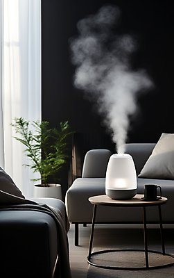 JPG 편집이미지 화분 거실 창문 탁자 실내 사람없음 전자제품 인테리어 소파 수증기 가습기 습도 편집실사 AI포토 AI콘텐츠 디자인 가구 의자 내부 CG 파일형식