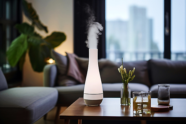 JPG 편집이미지 화분 거실 창문 탁자 실내 사람없음 전자제품 인테리어 소파 수증기 가습기 습도 편집실사 AI포토 AI콘텐츠 디자인 가구 의자 내부 CG 파일형식