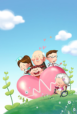 전신 PSD 여자 할아버지 노년 남자 꽃 할머니 어린이 일러스트 건강 소녀 여러명 상반신 새싹 건강관리 간호사 의사 하트 심장 맥박 언덕 휠체어 노후건강 국내일러스트 모양 식물 다수 의학 관리 사람 성인 노후 의료진 장기_의학 파일형식