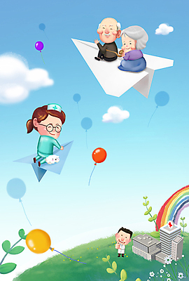 전신 PSD 여자 할아버지 노년 남자 꽃 할머니 무지개 일러스트 하늘 건강 병원 여러명 성인 건강관리 간호사 의사 비행 강아지 승차 종이비행기 언덕 풍선 노후건강 국내일러스트 자연요소 식물 다수 의학 모션 관리 사람 노후 반려동물 의료진 개 종이접기 파일형식